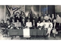 Opening of KPI boarding gymnasium, 1989. (KTU Museum)