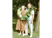 40th wedding anniversary of Lidija and Česlovas Jakimavičiai in Kleboni&scaron;kis, 1991. (Prof. Č. Jakimavičius family archive)