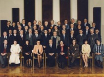 Members of the Lithuanian Science Council, 1994. Prof. A. Žiliukas &ndash; third row, sixth from the left. (Prof. A. Žiliukas family archive)