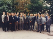 Chairman of the International Scientific Conference Prof. A. Žiliukas (first from the right) with conference participants, 1996 (Prof. A. Žiliukas family archive)
