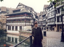 Prof. J. Slavėnas in Strasbourg, France, 1999.