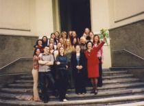 KTU social education bachelor's degree program, 2nd class, with doc. I. Leliūgienė, 2003 (Prof. I. Leliūgienė's personal archive)