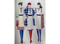Women&rsquo;s clothing models based on the Estonian national costume, 1983. (the original design are at KTU Museum)