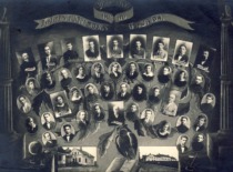 Vignette of the 7th cohort of Marijampolė Realgymnasium, 1924&ndash;1925. (the original document is at KTU Museum)