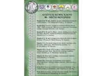 Poster for the 90th anniversary of the establishment of higher education courses in Kaunas, 2010 (Original &ndash; KTU Museum)