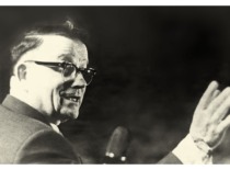 Rector of Kaunas Polytechnic Institute, Prof. Kazimieras Bar&scaron;auskas (1904&ndash;1964), on whose initiative the KPI (KTU) Museum was established. (Original &ndash; KTU Museum)