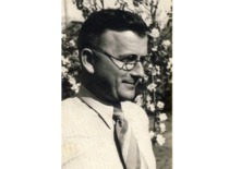 K. Bar&scaron;auskas &ndash; a teacher of Kaunas Secondary School No. 4, 1944. (the original photograph is at KTU Museum)