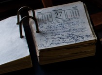 KPI Rector Prof. Kazimieras Bar&scaron;auskas' desk calendar, which records the establishment of the KPI Museum in 1964 (Original &ndash; KTU Museum)