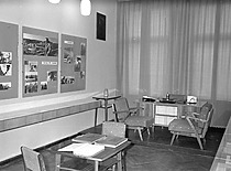 Prof. K. Bar&scaron;auskas memorial office at the Administrative Building of KPI, 1966. (photograph by M. Deveikis, the original photograph is at KTU Photo Archive)