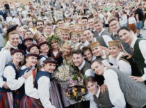&ldquo;Nemunas&rdquo; members at the 100th anniversary of the Song Celebration at the Song Day "Mi&scaron;kais kalnai žaliuoja" in the Valley of Songs, Kaunas, 2024. (&ldquo;Nemunas&rdquo; archive)