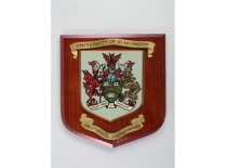 Souvenir &ndash; Coat of arms of Glamorgan University (since 2013 &ndash; University of South Wales). Great Britain, 1992&ndash;2012 (photo by J. Klėmanas, original &ndash; KTU Museum)