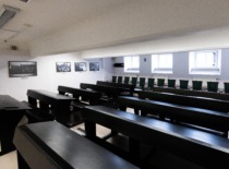 Lithuanian university lecture hall benches, 1930s. (Photo by J. Klėmanas, originals &ndash; KTU Museum)