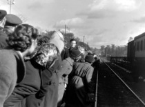 Voluntary work at the collective farm, 1957. (photograph by Konstantinas Sasnauskas, KTU museum)