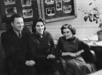 Assistant S. Kutkevičius with colleagues, circa 1951 (family archive of Prof. S. Kutkevičius)