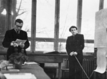 S. Kutkevičius defends his diploma at the Faculty of Chemical Technology of Kaunas State Vytautas Magnus University, 1950 (family archive of Prof. S. Kutkevičius)