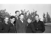 S. Kutkevičius with students of Kaunas Cooperative Technical School, 1948 (family archive of Prof. S. Kutkevičius)