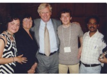 Doc. I. Leliūgienė at the IFS (International Federation of Settlements and Neighborhood Centers) conference in Toronto with Mayor Mueller, 2004 (Prof. I. Leliūgienė's personal archive)
