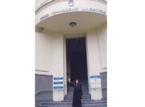 Prof. I. Leliūgienė at the KTU Faculty of Social Sciences after her last lecture, 2013 (Prof. I. Leliūgienė's personal archive)