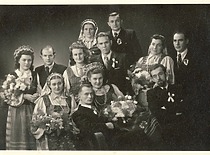 Wedding of Lionė and Juozas Bernatoniai, 29 September 1947. (E. Grinienė family archive)