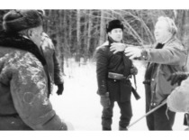 Prof. S. Kutkevičius hunting with members of the Dubysa hunting club, 1986 (Prof. S. Kutkevičius family archive)