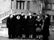 At Kaunas State History Museum, 1957 (photograph by Konstantinas Sasnauskas, KTU museum)