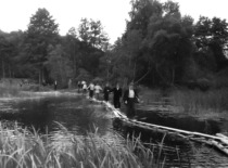 At Rubikiai Lake, 1957. (photograph by Konstantinas Sasnauskas, KTU museum)