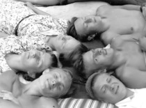 At Rubikiai Lake, 1957. (photograph by Konstantinas Sasnauskas, KTU museum)