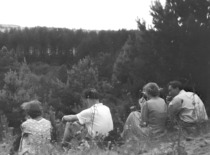 At Rubikiai Lake, 1957. (photograph by Konstantinas Sasnauskas, KTU museum)