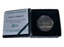 Commemorative medal from the Ministry of Education and Science of the Republic of Lithuania to Prof. I. Leliūgienė for her contribution to the development of social pedagogy science and studies, 2014 (Prof. I. Leliūgienė's personal archive)