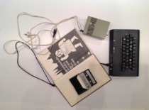 The first Lithuanian personal computer, Santaka, developed by employees of the KPI Departmental Electronic Computing Technology Laboratory in 1988 (photo by J. Klėmanas, original &ndash; KTU Museum)