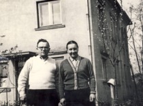 Prof. K. Bar&scaron;auskas with his wife Donata at their house, 1963. (the original photograph is at Prof. K. Bar&scaron;auskas family archive)