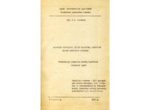 Dissertation of J. Slavėnas, 1957. (the original document is at KTU Museum)