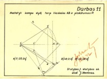 Drawing by J. Slavėnas, student of the Construction Department at VMU Construction Faculty, 1942. (the original drawing is at KTU Museum)