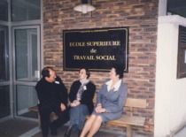 Prof. I. Leliūgienė at the Higher School of Social Work in Paris, France. (Prof. I. Leliūgienė's personal archive)