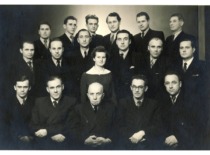 KPI Department of Structural Mechanics, 1957. (the original photograph is at KTU Museum)