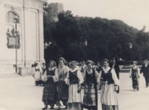 I. Leliūgienė with the Kaunas Teachers' House choir at the Republican Song Festival in Vilnius, 1960 (Prof. I. Leliūgienė's personal archive)