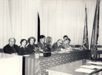 KPI Student Scientific Society's reporting-election meeting, 1980. (the original photograph is at KTU Museum)