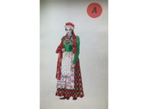 End of the 19th century women's clothing in Vigala (Estonia) (the original design is at KTU Museum)