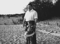 S. Kutkevičius with his son Juozas in Palanga, 1968 (Prof. S. Kutkevičius family archive)