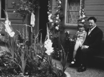 S. Kutkevičius with his son Juozas in Palanga, 1968 (Prof. S. Kutkevičius family archive)