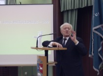 Memories of Prof. J. Matulionis are shared by his classmate, former rector of Vilnius University, Prof. Jonas Kubilius. (Photo by J. Klėmanas, KTU photo archive)