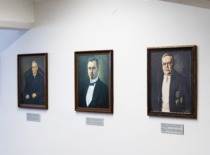 Fragment of the exhibition in the KTU Historical Auditorium, 2025 (photo by J. Klėmanas, KTU photo archive)