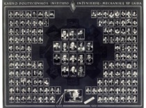 Vignette of the 12th graduating class (1956&ndash;1961) of engineers-mechanics from Kaunas Polytechnic Institute (KTU Museum)