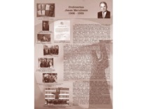 A poster was issued for the 100th anniversary of Prof. J. Matulionis, 2006. (Photo by J. Klėmanas, KTU photo archive)