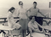 J. Zaleskytė, S. Vairaitė, V. Janickis, and V. Zelionkaitė in Tbilisi, where they had come to attend the 6th USSR Conference on Inorganic Materials and Chemical Fertilizers, 1968 (KTU Museum)