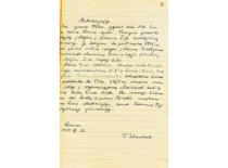 V. Zelionkaitė's autobiography, 1950 (KTU Archives)