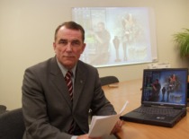 Prof. A. Fedaravičius was the founder and director of the KTU Institute of Defense Technologies from 2000 to 2017; 2004 (Photo by J. Klėmanas, KTU Photo Archive)