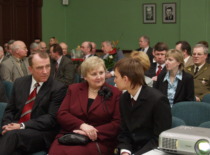 Celebration of Prof. A. Fedaravičius&rsquo;s 60th birthday in the KTU auditorium, 2006 (Photo by J. Klėmanas, KTU Photo Archive)