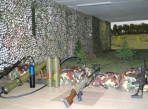 The LT-5M laser shooting simulator has been installed in seven training centers. Pictured: the shooting range in Rukla, 2012. (KTU Museum)