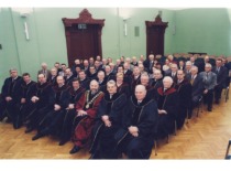 Members of the KTU Senate in the auditorium, 1996&ndash;2000. (Photo by J. Klėmanas, KTU Photo Archive)
